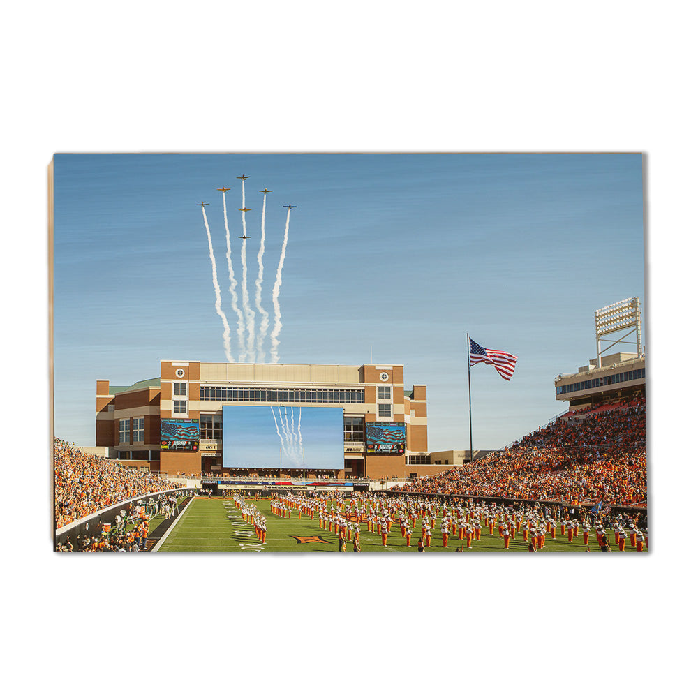 Oklahoma State Cowboys - OSU Flyover - College Wall Art #Canvas