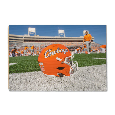 Oklahoma State Cowboys - Cowboys Football Helmet - College Wall Art #Wood