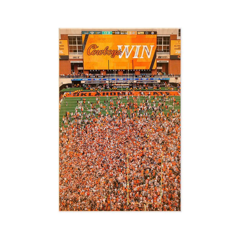 Oklahoma State Cowboys - Oklahoma State Cowboys Win - college wall art #canvas