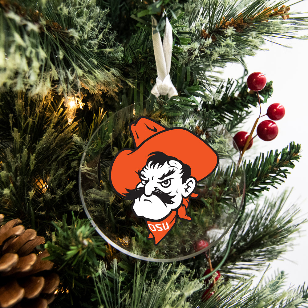Oklahoma State Cowboys - Pistol Pete Headshot Ornament & Bag Tag