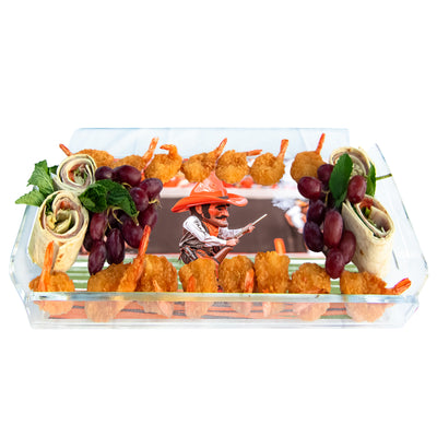 Oklahoma State Cowboys - Pistol Pete Decorative Acrylic Serving Tray