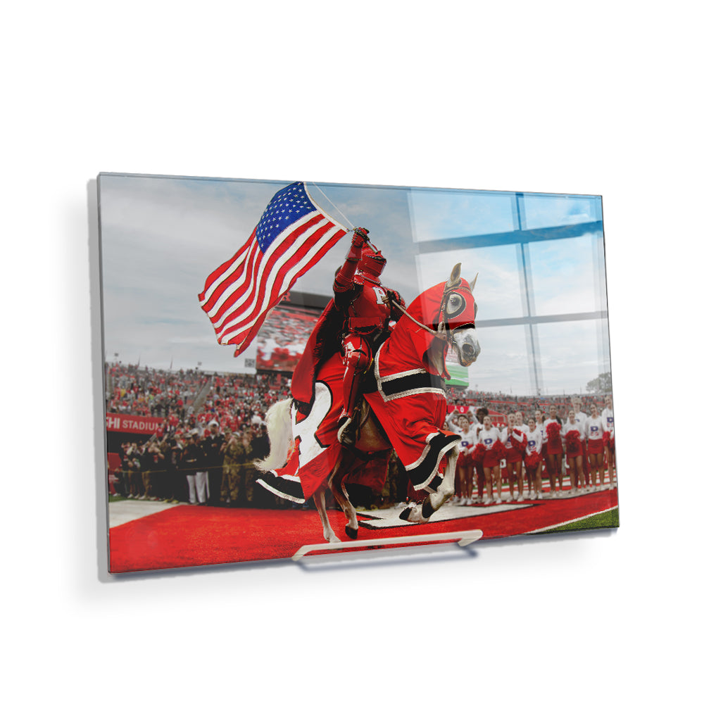 Rutgers Scarlet Knights - The Scarlet Knight - College Wall Art #Canvas