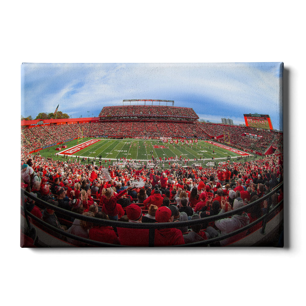 Rutgers Scarlet Knights - Fisheye SHI - College Wall Art #Canvas