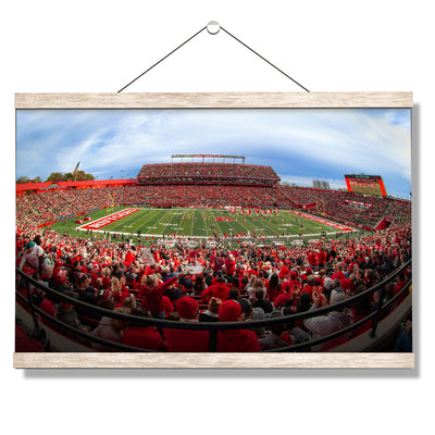 Rutgers Scarlet Knights - Fisheye SHI - College Wall Art #Hanging Canvas