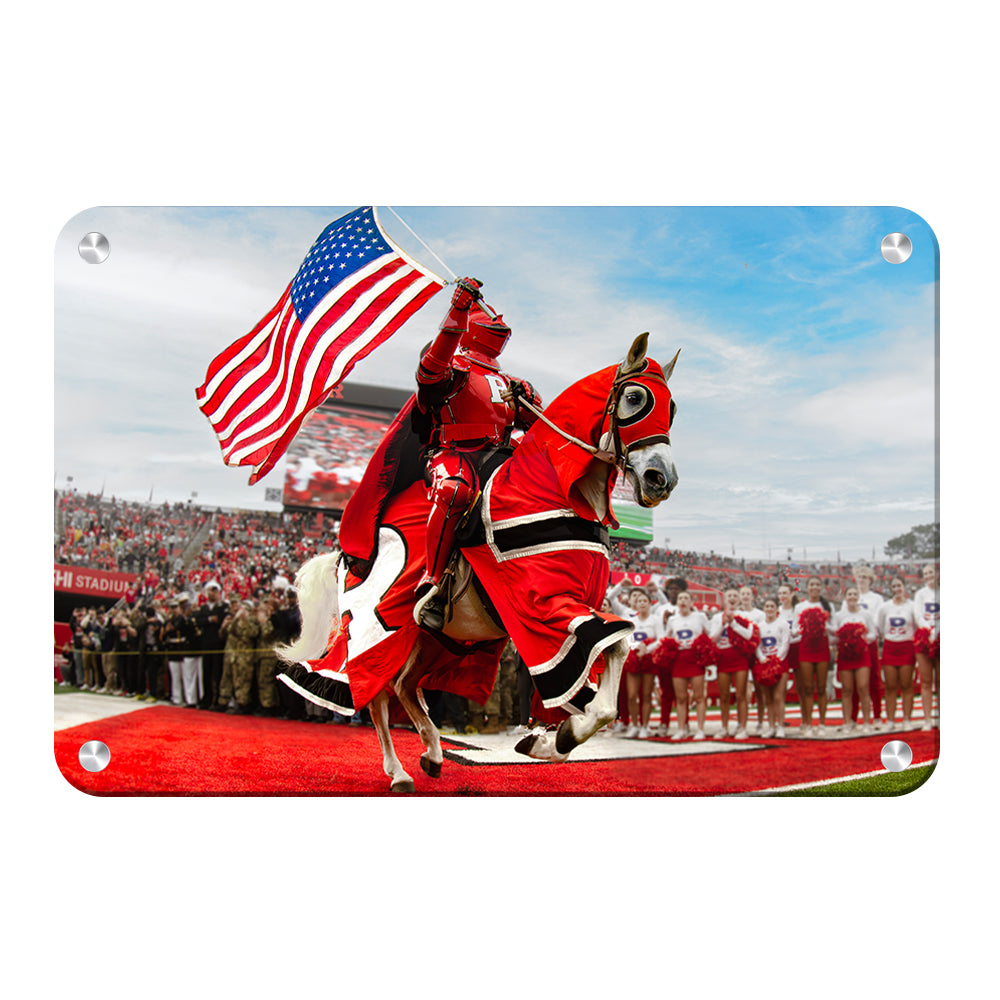 Rutgers Scarlet Knights - The Scarlet Knight - College Wall Art #Canvas