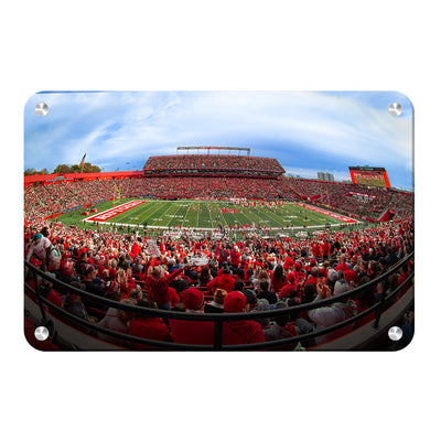 Rutgers Scarlet Knights - Fisheye SHI - College Wall Art #Metal