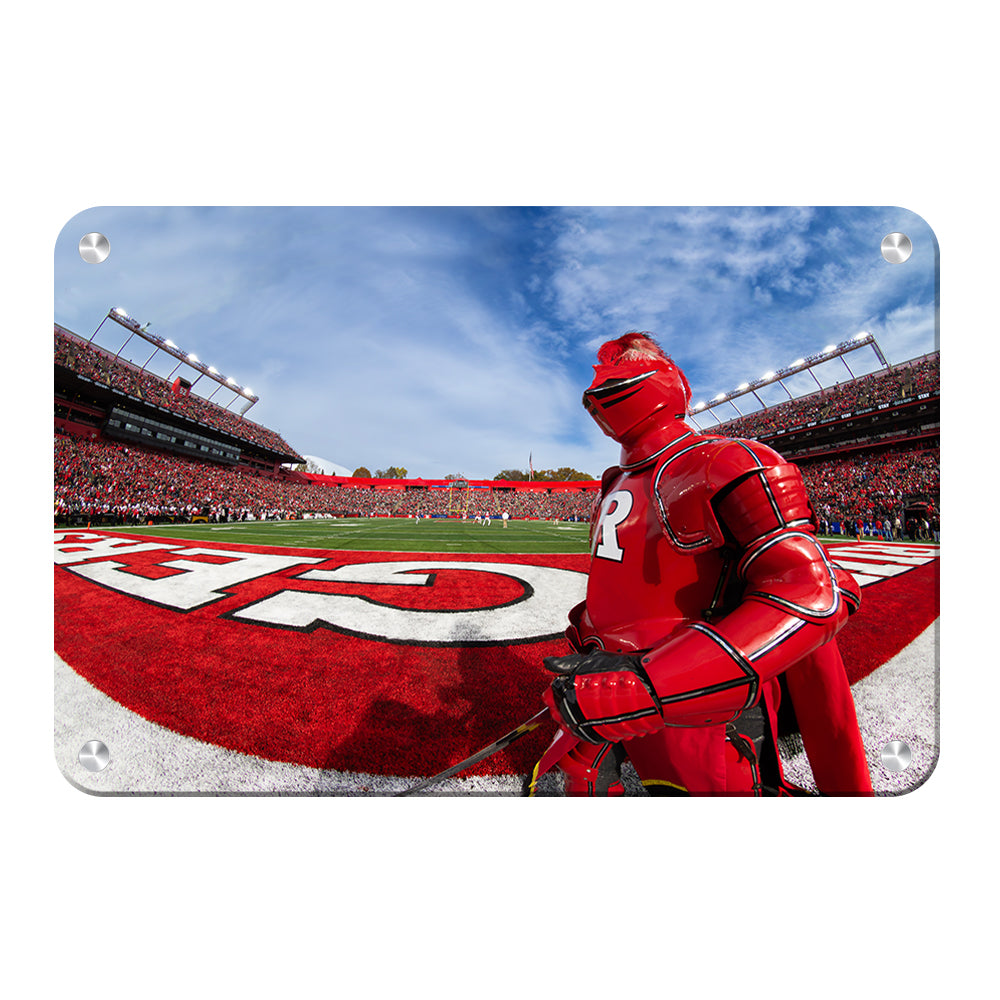 Rutgers Scarlet Knights - Scarlet Knight End Zone - College Wall Art #Canvas