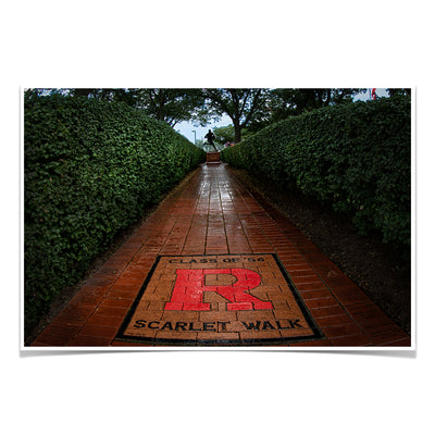 Rutgers Scarlet Knights - Scarlet Walk - College Wall Art #Poster