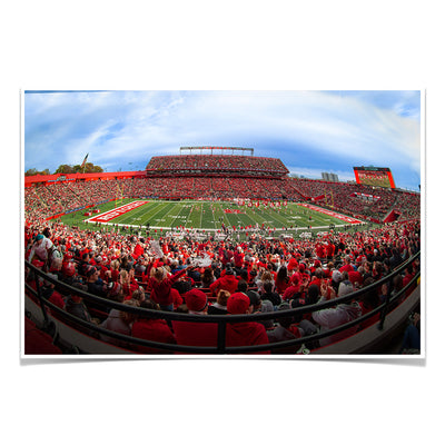 Rutgers Scarlet Knights - Fisheye SHI - College Wall Art #Poster