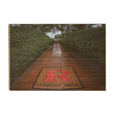 Rutgers Scarlet Knights - Scarlet Walk - College Wall Art #Wood