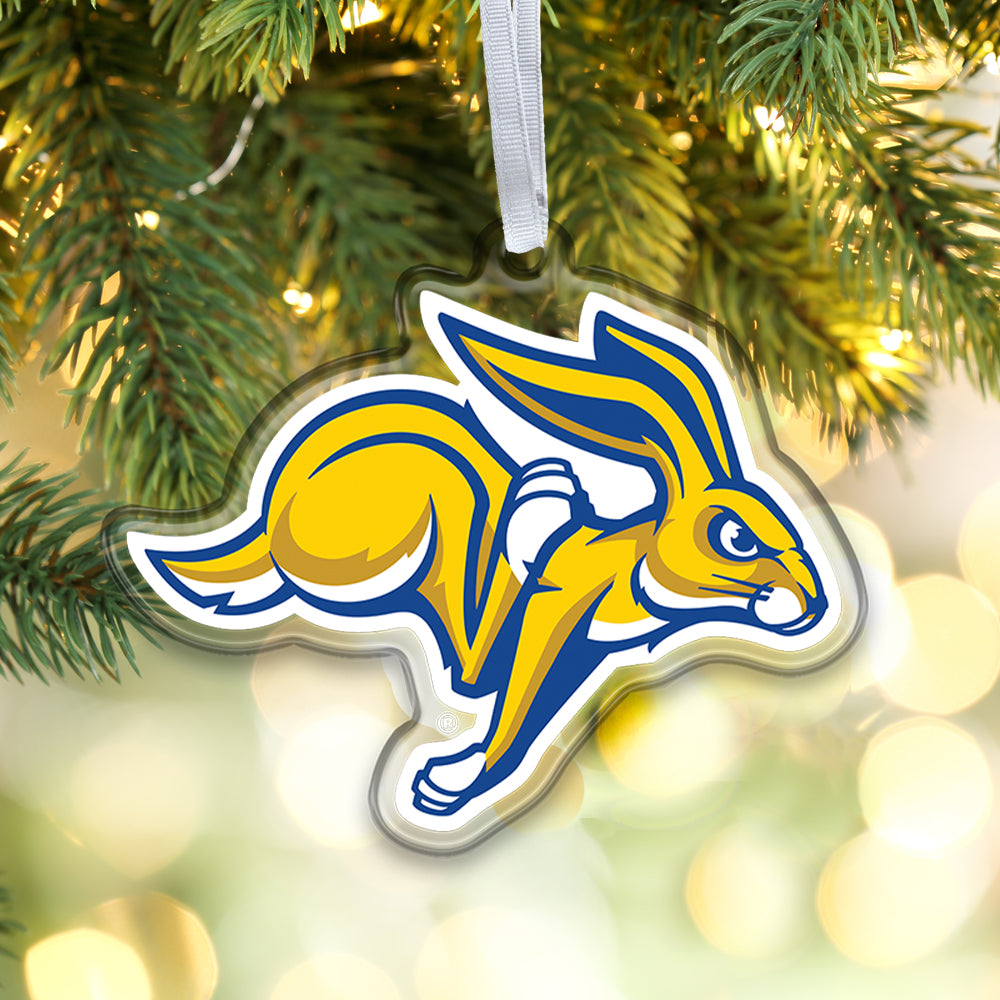 South Dakota State Jackrabbits -  Running Jackrabbit Ornament & Bag Tag