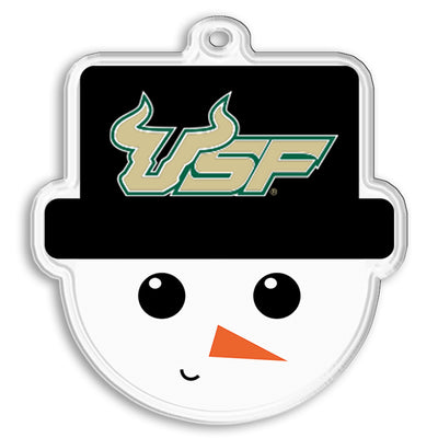 USF Bulls - USF Snowman Head Ornament