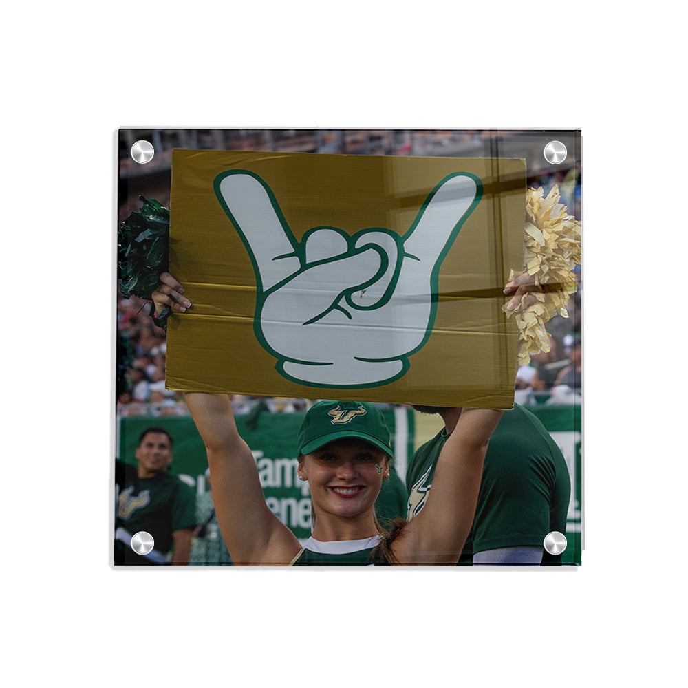 USF Bulls - Horns Up - College Wall Art #Canvas
