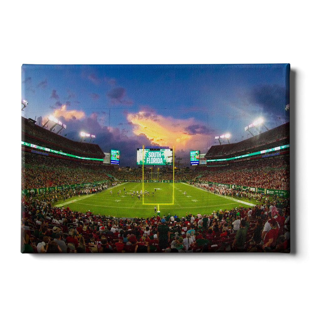 USF Bulls - South Florida Full House - College Wall Art #Canvas