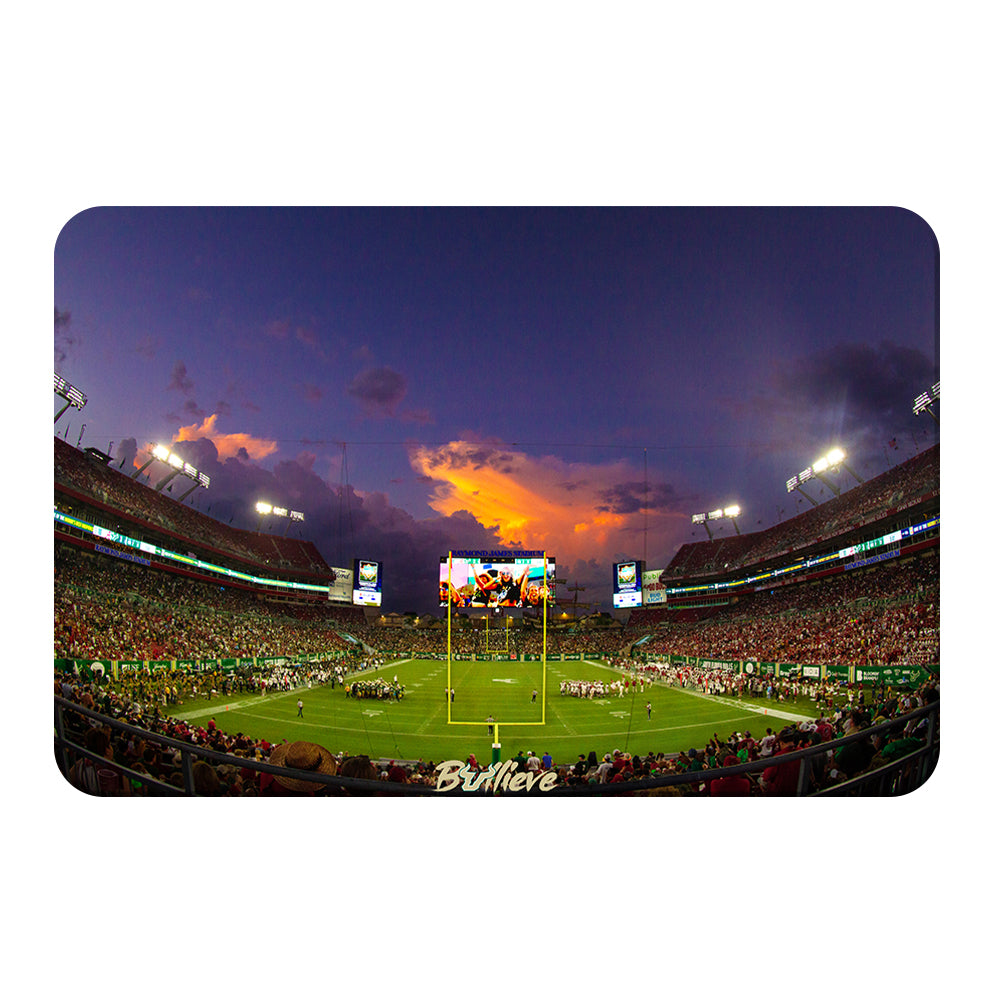 USF Bulls - Bullieve Sunset - College Wall Art #Canvas