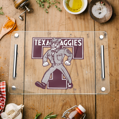 Texas A&M Aggies - Texas A&M Sesquicentennial Vintage Texas Aggies Sarge 150 - Charcuterie Tray