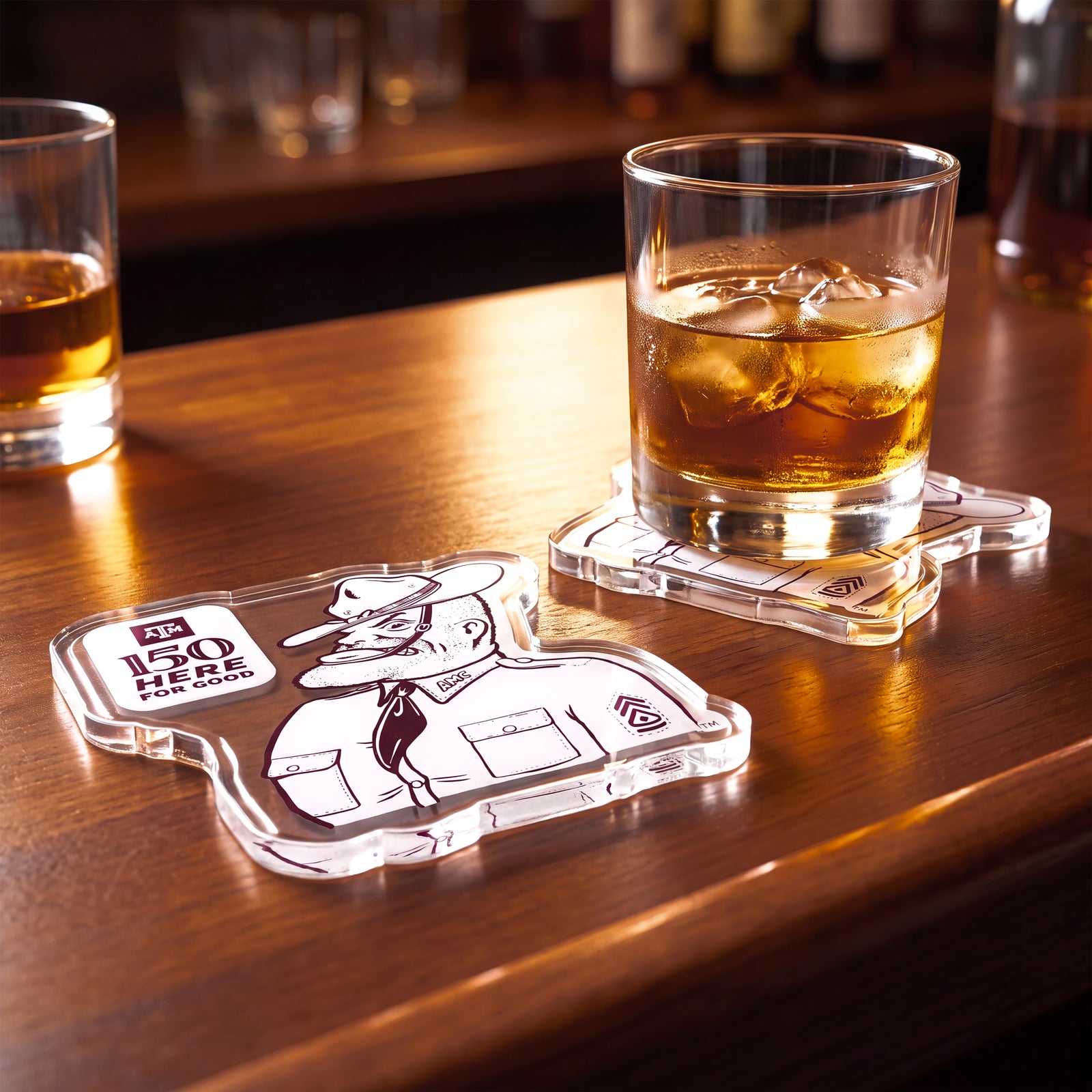 Texas A&M Aggies - Sesquicentennial 150 Vintage Sarge - Dimensional Coaster