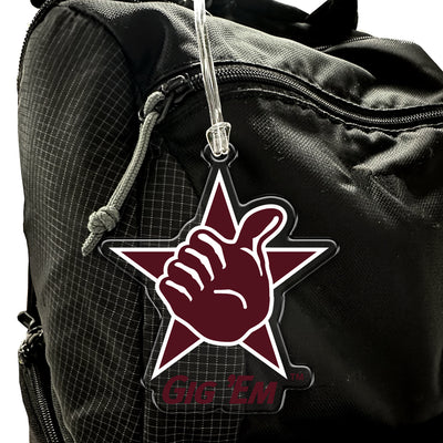 Texas A&M Aggies - Gig'em Ornament & Bag Tag