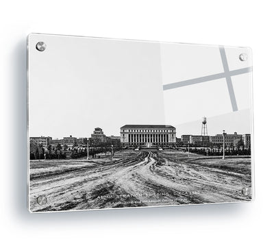 Texas A&M Aggies - Sesquicentennial Vintage Jack K. Williams Administration Building and New Main