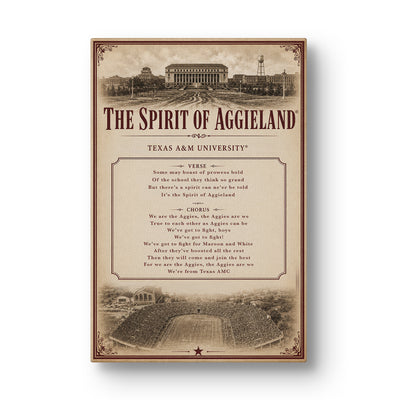 Texas A&M Aggies - Sesquicentennial Vintage The Spirit of Aggieland