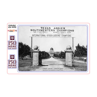 Texas A&M Aggies - Sesquicentennial Vintage West Gate Circa 1920