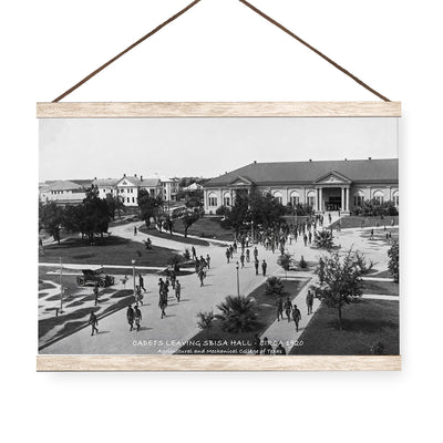 Texas A&M Aggies - Sesquicentennial Vintage Cadets Leaving Sbisa Hall Circa 1920