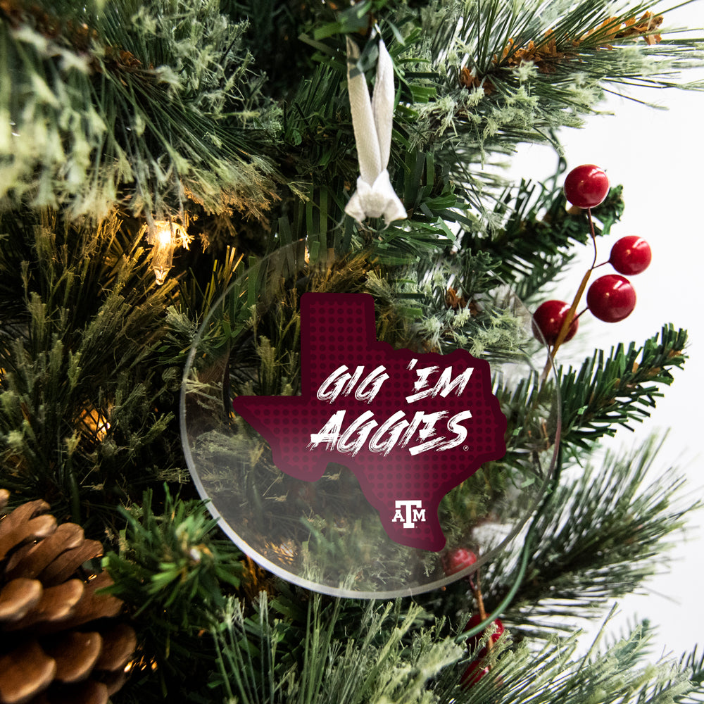 Texas A&M Aggies - Gig 'Em Aggies Bag Tag & Ornament