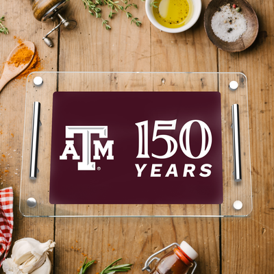 Texas A&M Aggies - Texas A&M Sesquicentennial 150 Years  - Charcuterie Tray