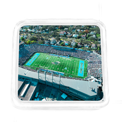 Tulane Green Wave - Yulman Stadium Aerial Drink Coaster