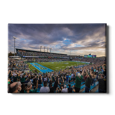 Tulane Green Wave - Yulman Stadium Sunset - College Wall Art #Canvas