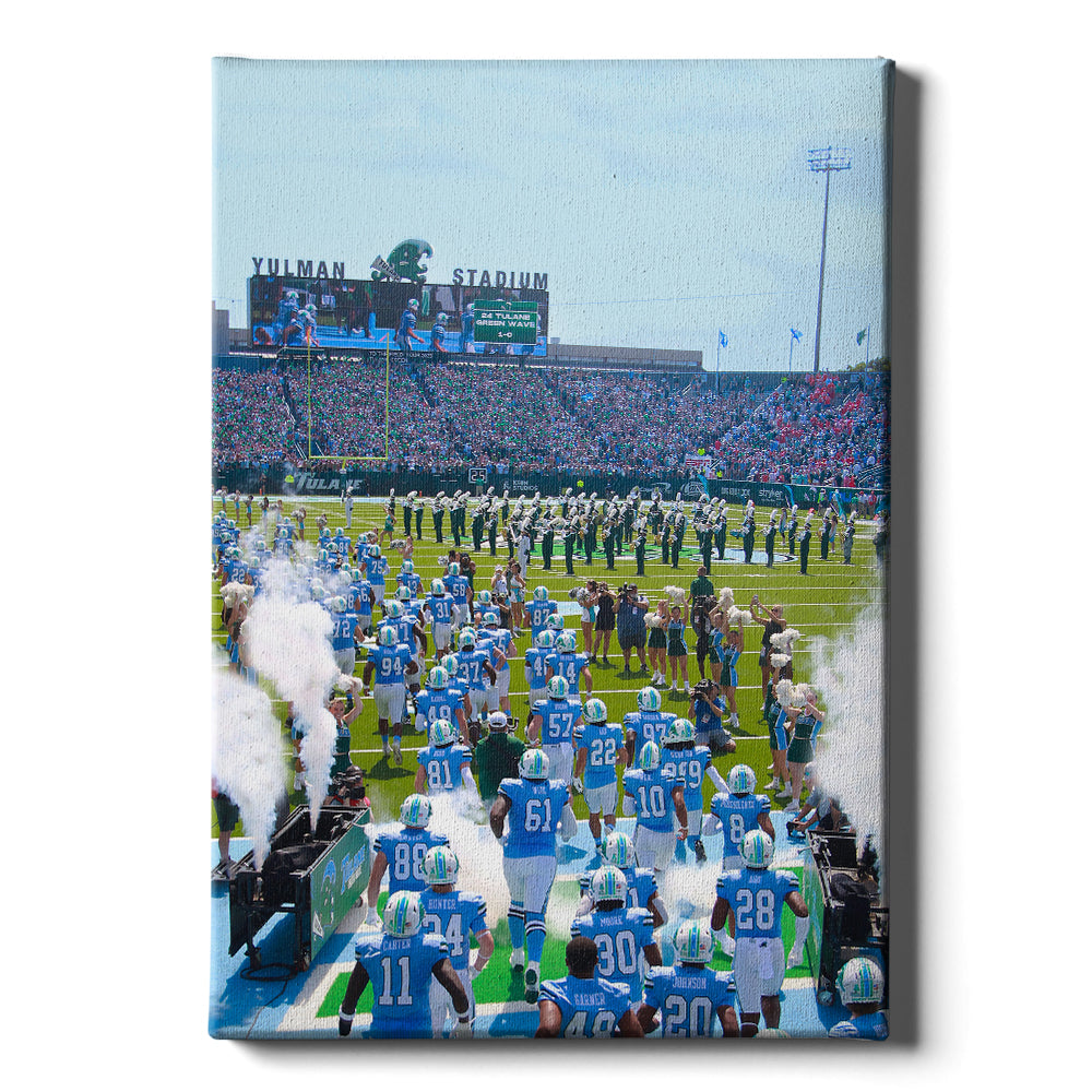 Tulane Green Wave - Enter Tulane Football - College Wall Art #Canvas