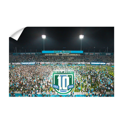 Tulane Green Wave - Yulman 10 Year American Conference Champions Storm the Field - College Wall Art #Wall Decal