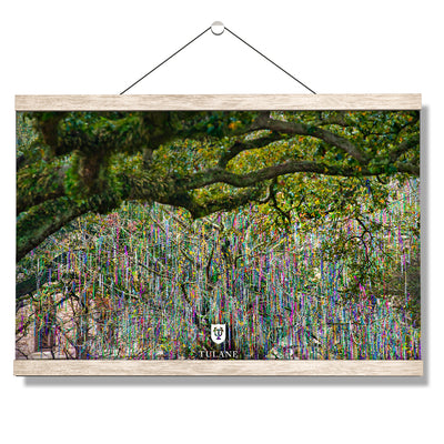 Tulane Green Wave - Bead Tree Under the Oaks - College Wall Art #Hanging Canvas