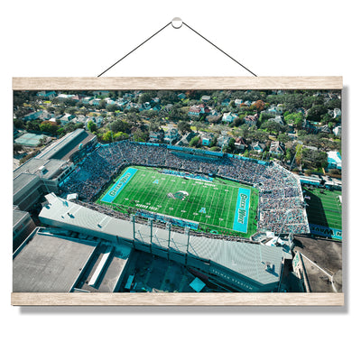 Tulane  Green Wave - Yulman Aerial - College Wall Art #Hanging Canvas