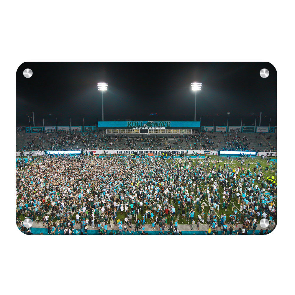 Tulane Green Wave - American Champions Storm the Field - College Wall Art #Canvas