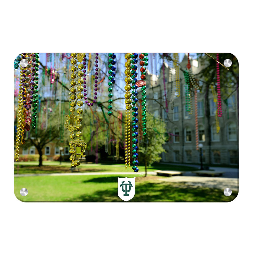 Tulane  Green Wave - Tulane Beads - College Wall Art #Canvas