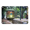 Tulane  Green Wave - Rainy Day Street Car St. Charles - College Wall Art #Metal