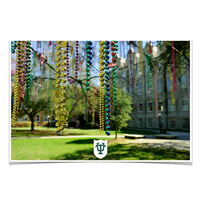 Tulane  Green Wave - Tulane Beads - College Wall Art #Poster