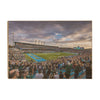 Tulane Green Wave - Yulman Stadium Sunset - College Wall Art #Wood