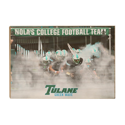 Tulane  Green Wave - NOLANS College Football Team - College Wall Art #Wood