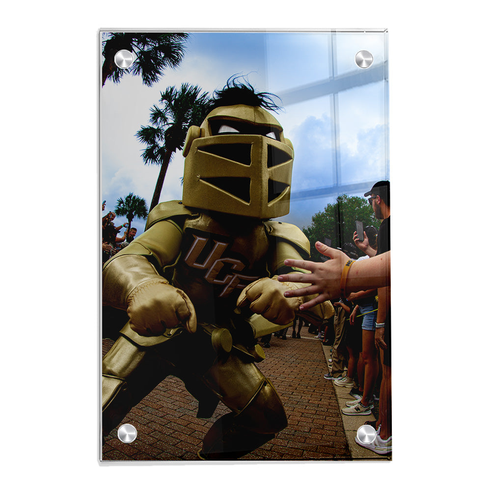 UCF Knights - Knightro Knight Walk - College Wall Art #Canvas