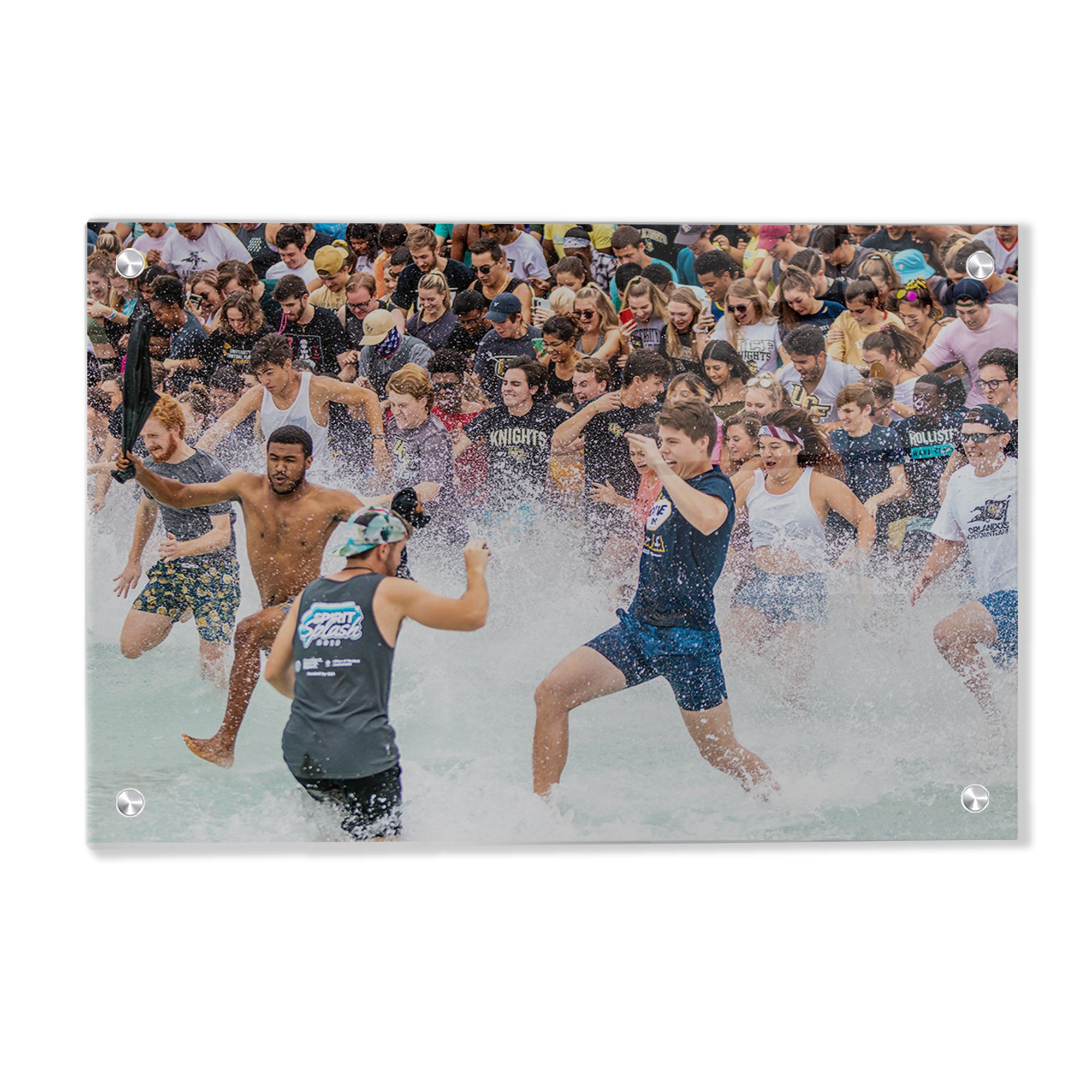 UCF Knights - Spirit Splash - College Wall Art #Canvas