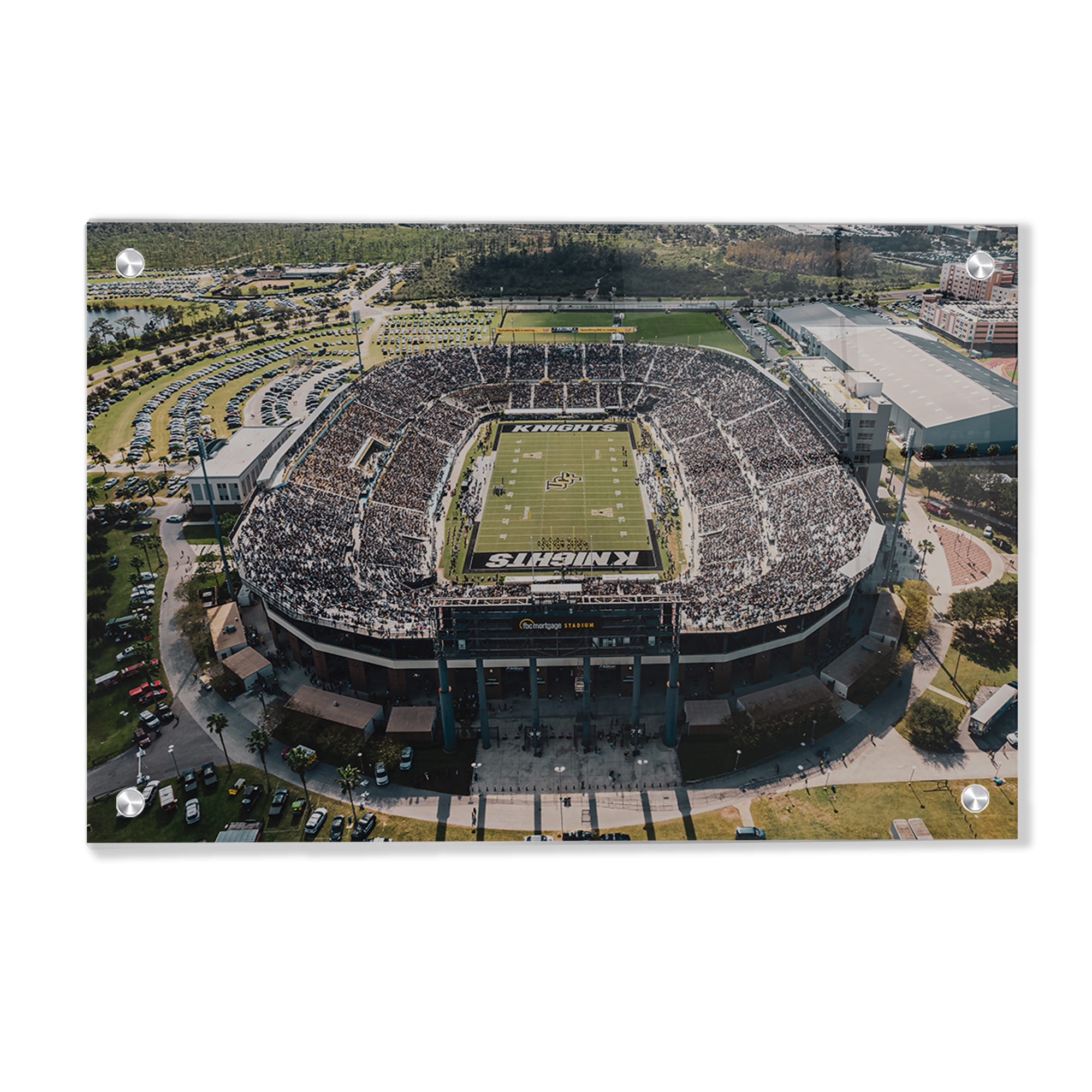 UCF Knights - Knights Stadium Aerial - College Wall Art #Canvas