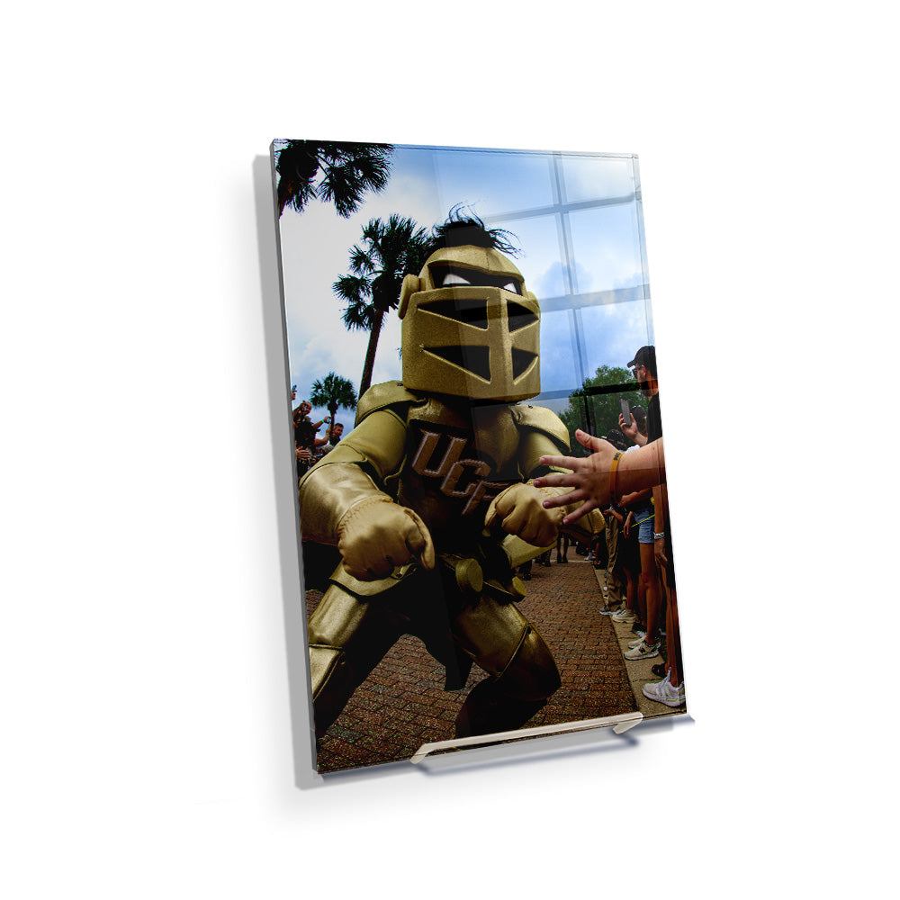 UCF Knights - Knightro Knight Walk - College Wall Art #Canvas