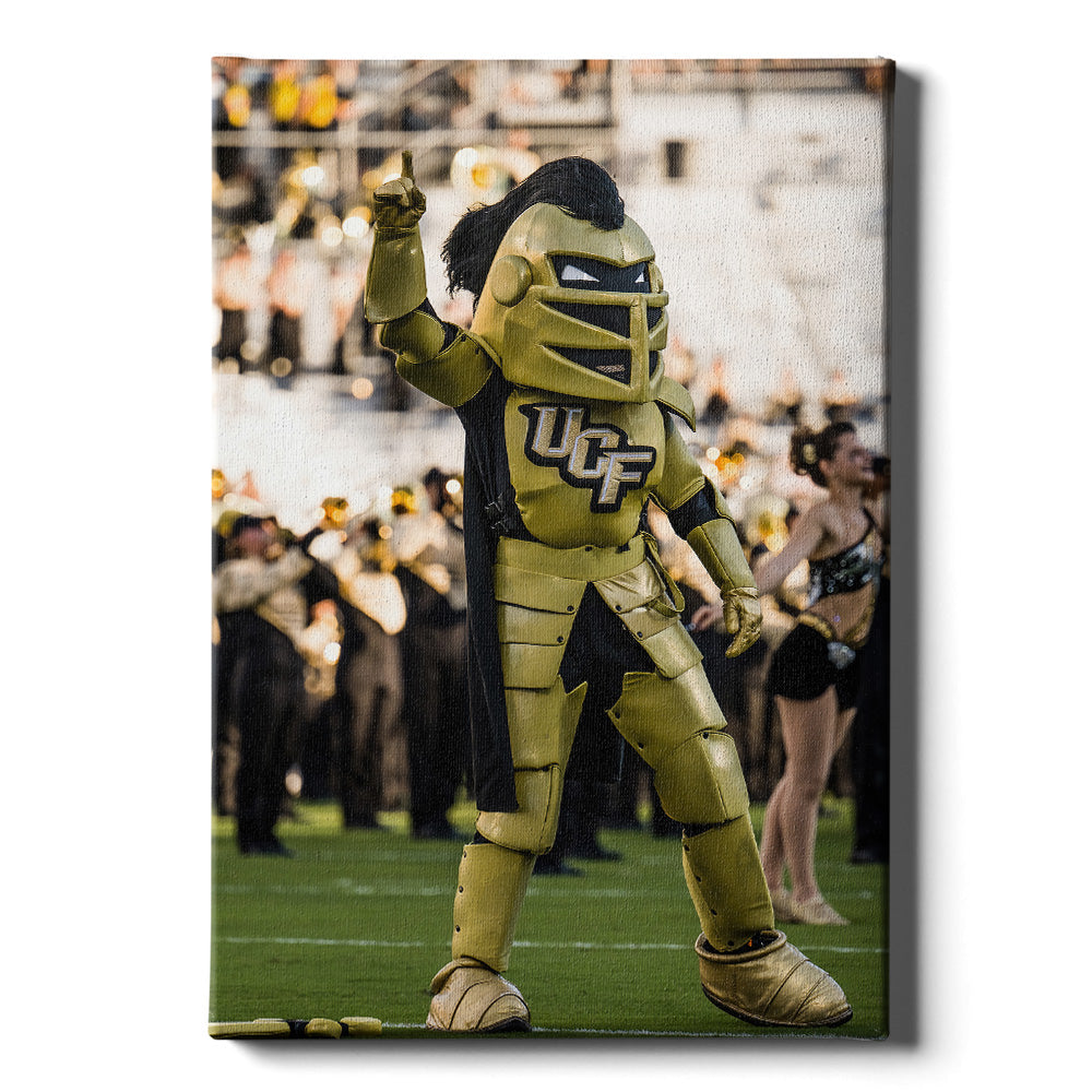 UCF Knights - Knightro Cheer - College Wall Art #Canvas