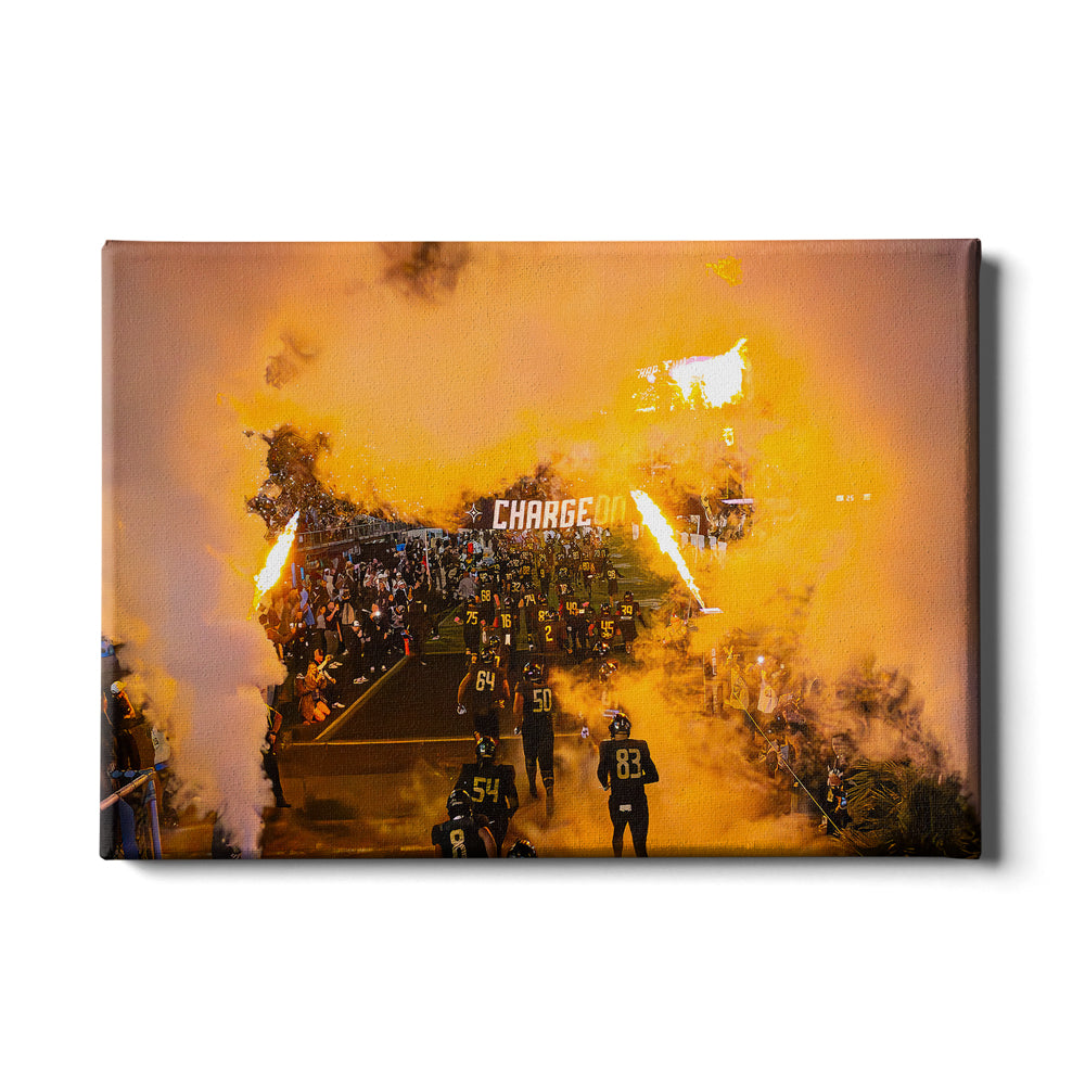 UCF Knights - Charge On - College Wall Art #Canvas