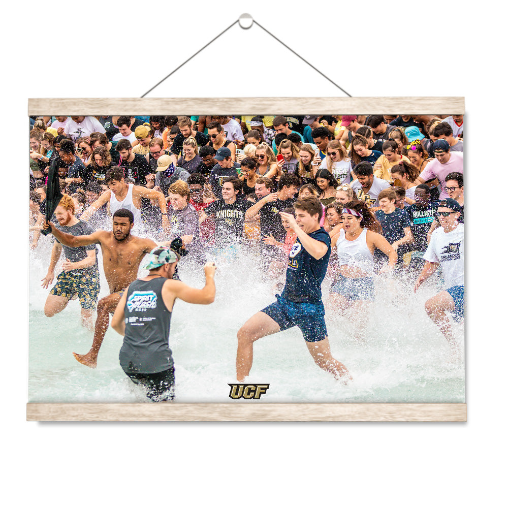 UCF Knights - Spirit Splash - College Wall Art #Canvas