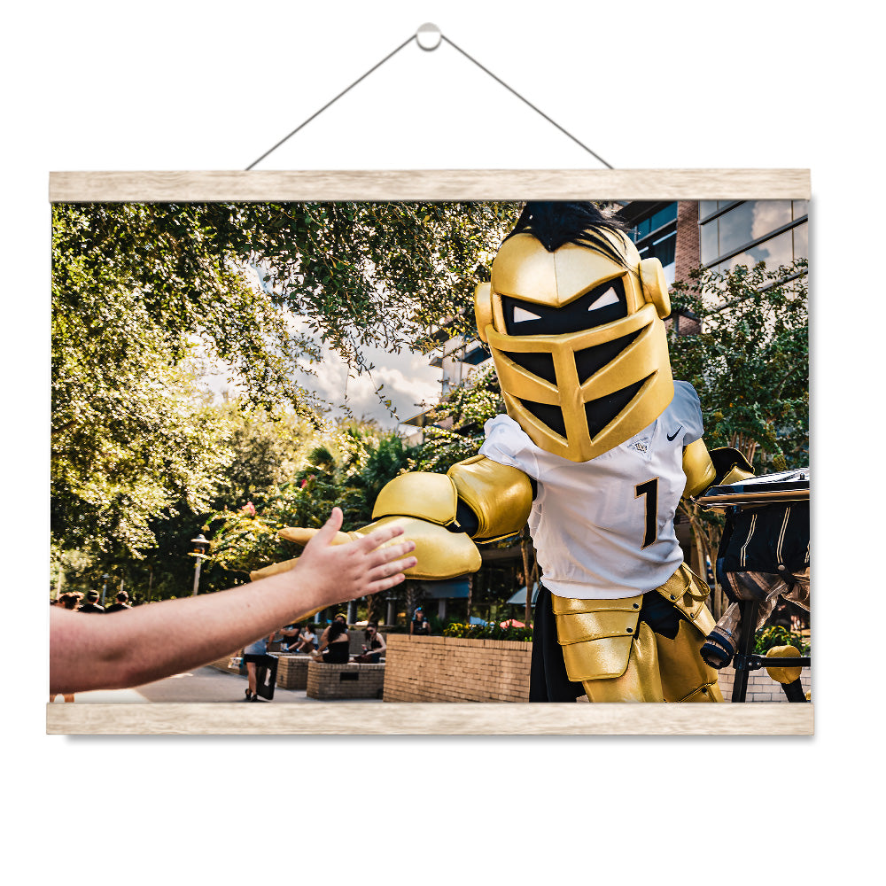 UCF Knights - Knightro Fan - College Wall Art #Canvas