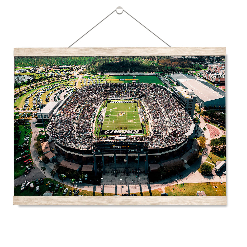 UCF Knights - Knights Stadium Aerial - College Wall Art #Canvas