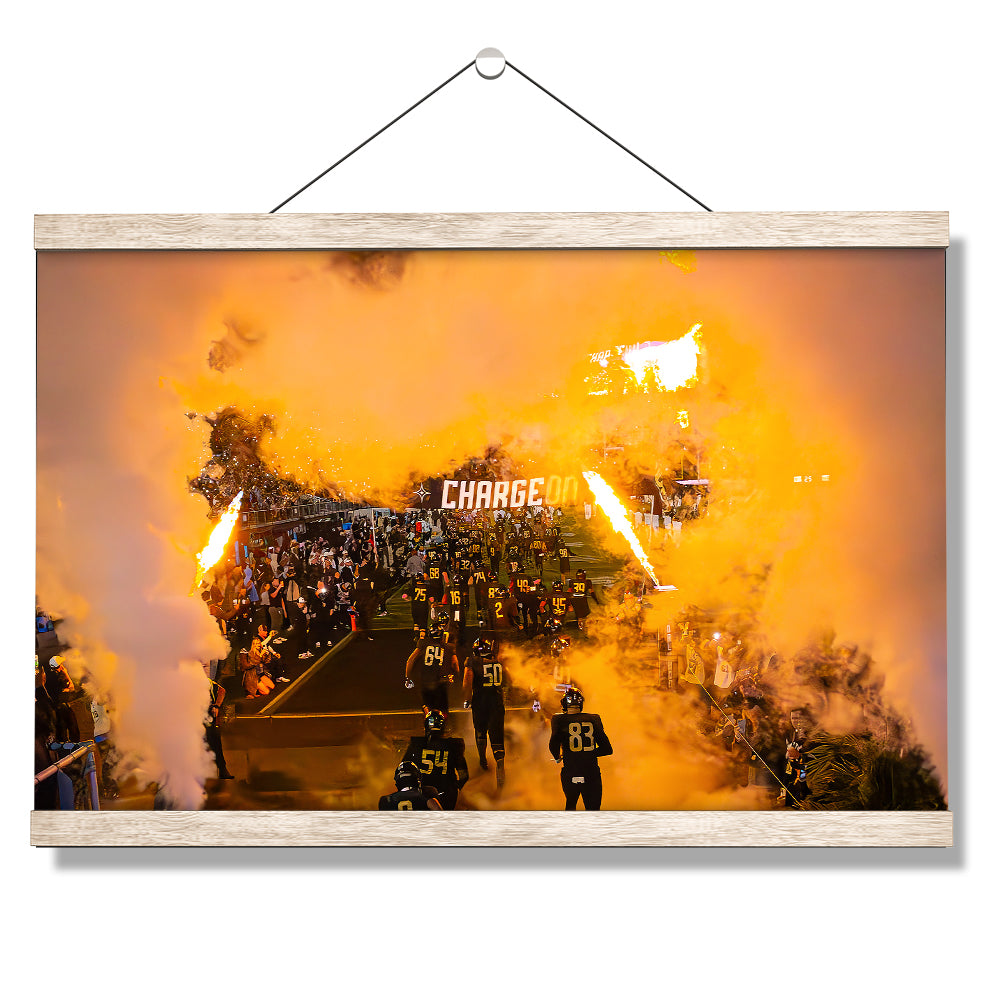 UCF Knights - Charge On - College Wall Art #Canvas